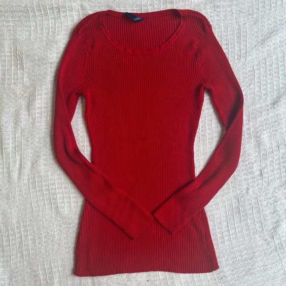 Women’s red long sleeve sweater size medium - Picture 1 of 6
